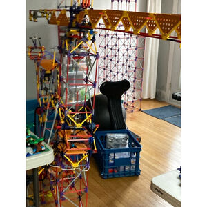 VINTAGE K'NEX Power Tower Crane Building Toy Multi-color